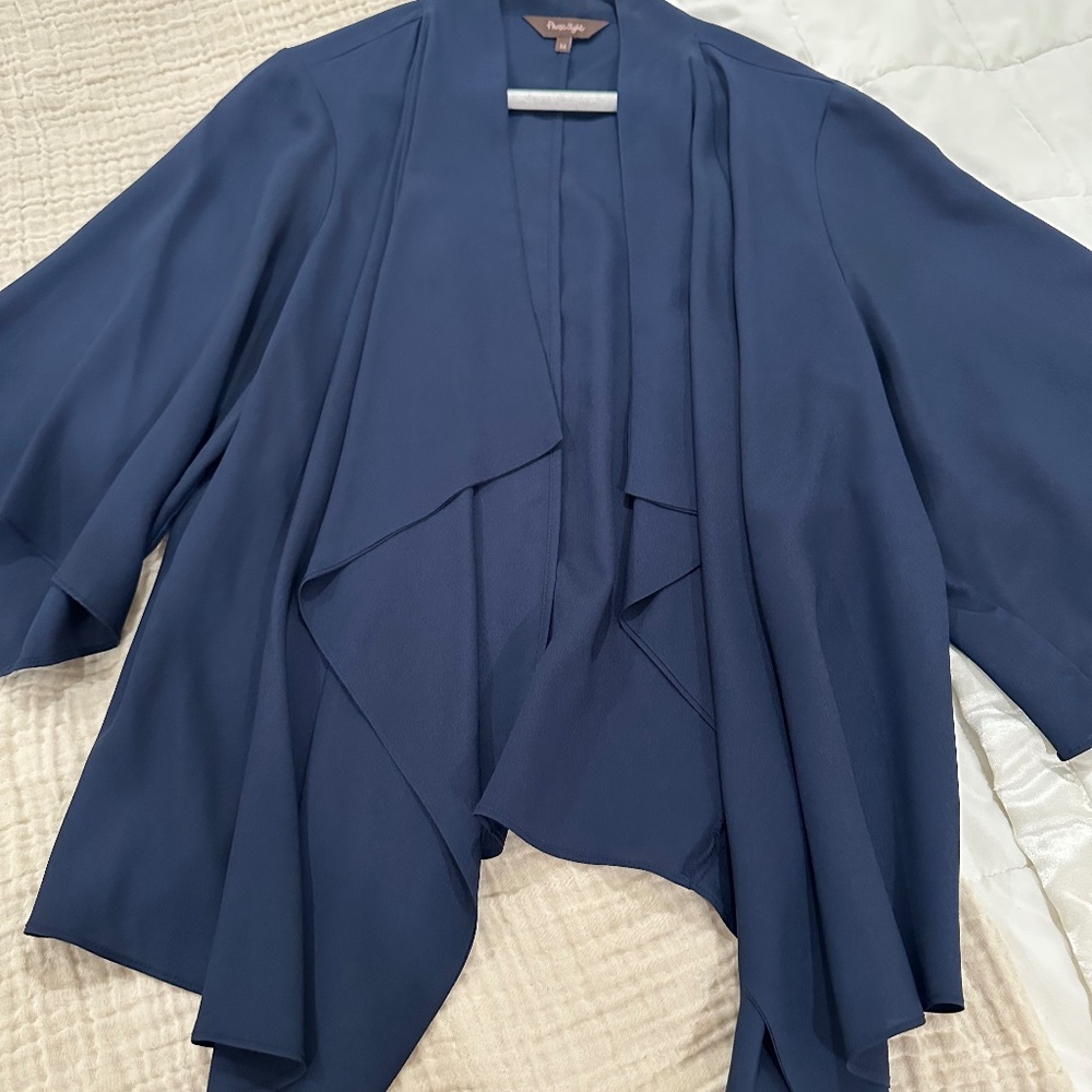PHASE 8 KIMONO JACKET - NAVY, M